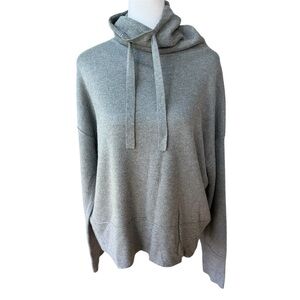 Universal Thread Gray Funnelneck Oversized Relaxed Fit Sweatshirt Size Medium